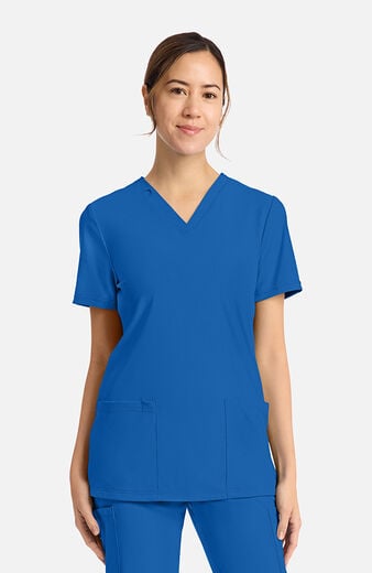 Women's 2-Pocket V-Neck Scrub Top Women's 2-Pocket V-Neck Scrub Top