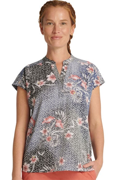 Women's Journey Touch Of Wild Print Scrub Top, , large