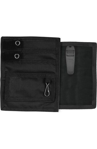 Nylon Organizer with Matching Hook-And-Loop Fastener Tabs and Belt Clip