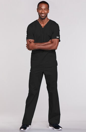 Unisex Scrub Set: 4-Pocket V-Neck Top & 5-Pocket Cargo Pant Unisex Scrub Set: 4-Pocket V-Neck Top & 5-Pocket Cargo Pant