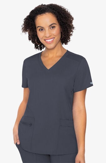 Women's V-Neck Knit Back Top Women's V-Neck Knit Back Top