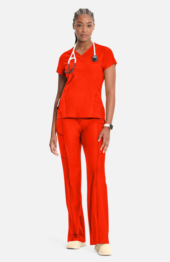 Women's Knit V-Neck Scrub Top Women's Knit V-Neck Scrub Top