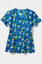 Clearance Women's Mock Wrap Toadally Charming Print Scrub Top, , large