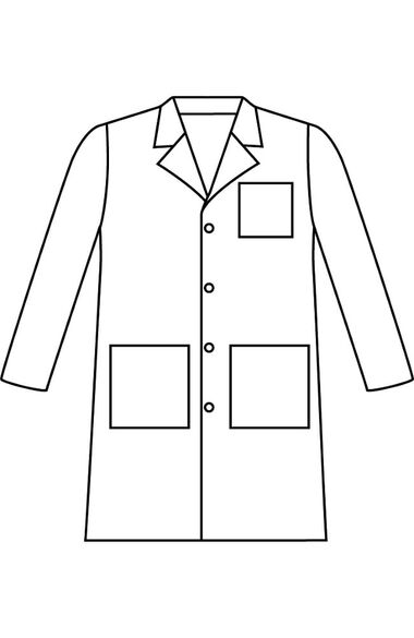 Clearance Men's 3-Pocket Poplin 39½" Lab Coat, , large