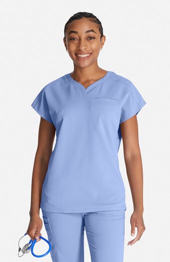 Women's V-Neck Dolman Sleeve Scrub Top Women's V-Neck Dolman Sleeve Scrub Top