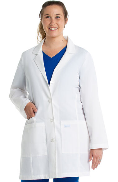 Women's 3 Pocket Princess Seam Lab Coat, , large