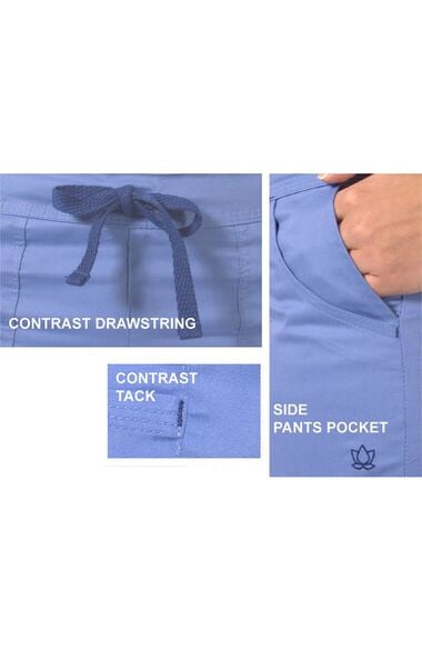 Clearance Women's Multi Pocket Flare Leg Scrub Pant, , large