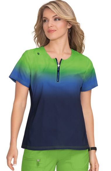 Clearance Women's Liberty Ombre Scrub Top, , large