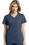 Women's Contrast Side Panel Solid Scrub Top, , large