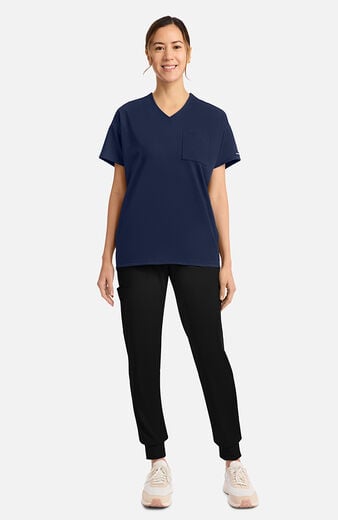 Women's V-Neck Tunic Scrub Top Women's V-Neck Tunic Scrub Top