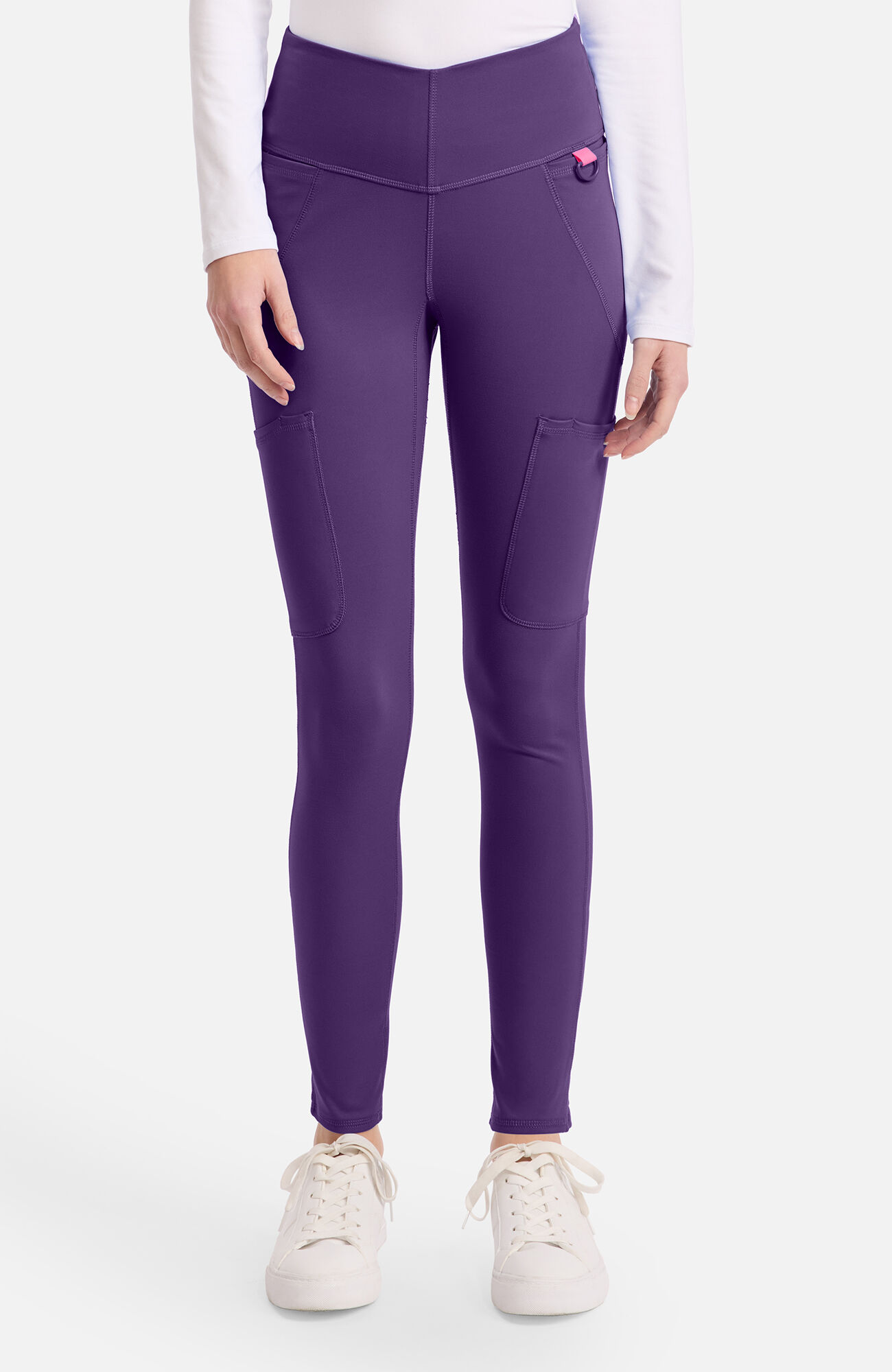 Women's Knit 5-Pocket Scrub Legging, GLP Galactic Purple | purple, large