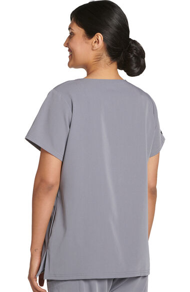 Women's Sleek 3 Pocket Scrub Top, , large