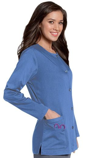 Clearance Women's Button Front Scrub Jacket