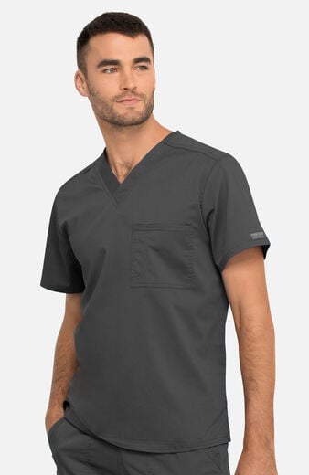 Unisex Tuck-In V-Neck Scrub Top  Unisex Tuck-In V-Neck Scrub Top