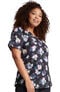 Clearance Women's Light Bright Blooms Print Scrub Top, , large