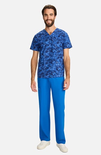 Unisex Shibori Stethoscopes Print Scrub Top Unisex Shibori Stethoscopes Print Scrub Top