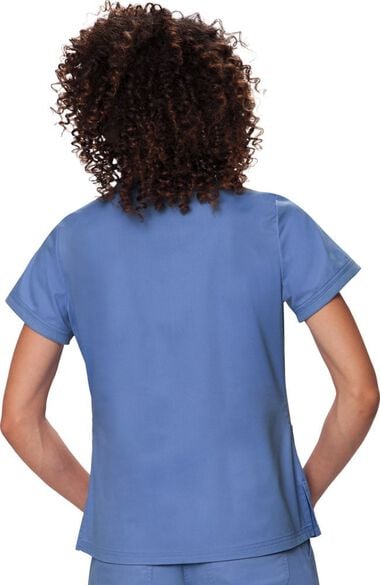 Clearance Women's Nicole Crossover V-Neck Solid Scrub Top, , large