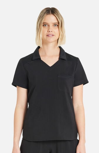 Women's Collar V-Neck Scrub Top Women's Collar V-Neck Scrub Top