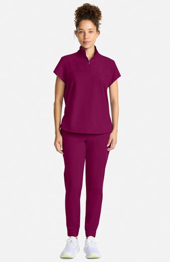 Women's Bella Quarter Zip Scrub Top Women's Bella Quarter Zip Scrub Top