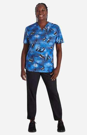 Unisex Star In The Night Print Scrub Top Unisex Star In The Night Print Scrub Top