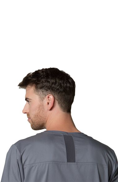 Clearance Men's COOLMAX V-Neck Mesh Panel Solid Scrub Top, , large