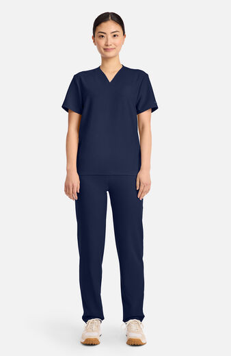 Unisex Tuck-In Pocketless V-Neck Scrub Top Unisex Tuck-In Pocketless V-Neck Scrub Top