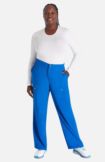 Women's Zip Fly Wide Leg Cargo Scrub Pant Women's Zip Fly Wide Leg Cargo Scrub Pant