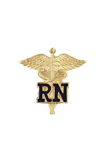RN - Registered Nurse (Letters On Caduceus) Pin
