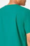 Men's V-Neck Shirttail Scrub Top, , large