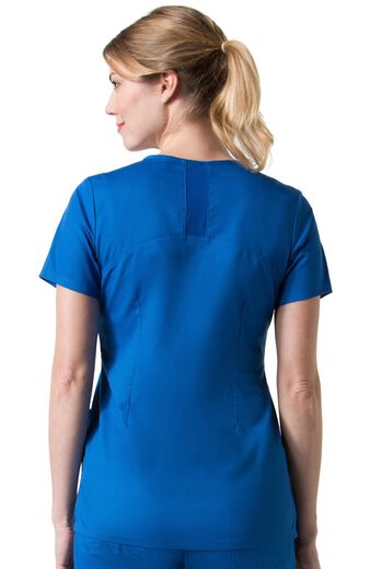 Clearance Women's COOLMAX Sporty V-Neck Solid Scrub Top