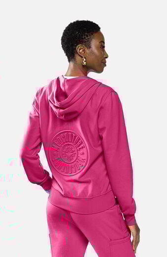 Women's Fleece Zip Front Scrub Hoodie Women's Fleece Zip Front Scrub Hoodie