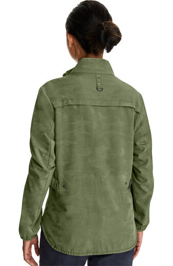 Women's Zip Front Destini Camo Scrub Jacket