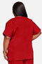 Women's V-Neck Solid Scrub Top & Elastic Waist Cargo Scrub Pant Set, , large