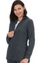 Women's Andrea Zip Front Solid Scrub Jacket, , large