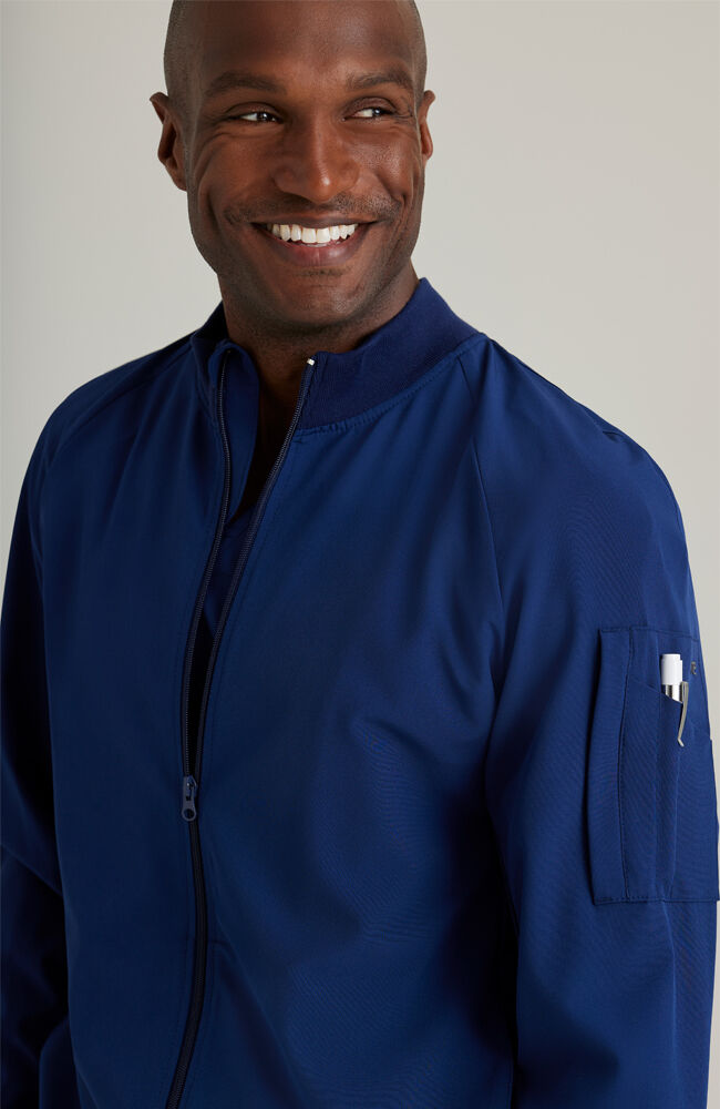 Bomber hot sale scrub jacket