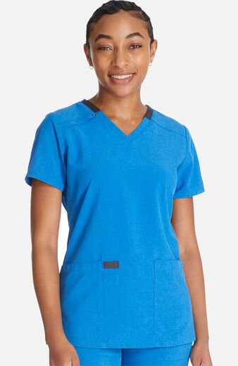 Women's V-Neck Solid Scrub Top, Women's V-Neck Solid Scrub Top
