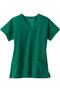 Clearance Women's 6 Pocket Solid Scrub Top, , large