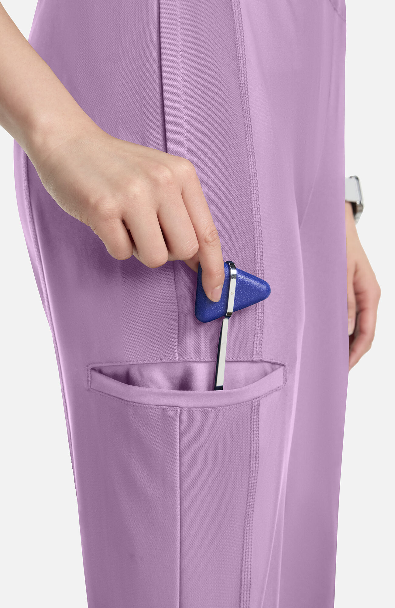 Women's Knit Cargo Jogger Scrub Pant, LWL Livewire Lilac | purple, large