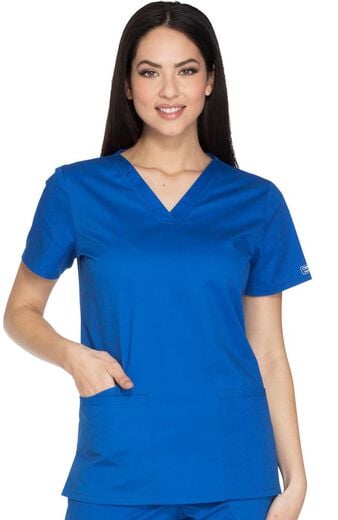 Women's Banded V-Neck Scrub Top Women's Banded V-Neck Scrub Top