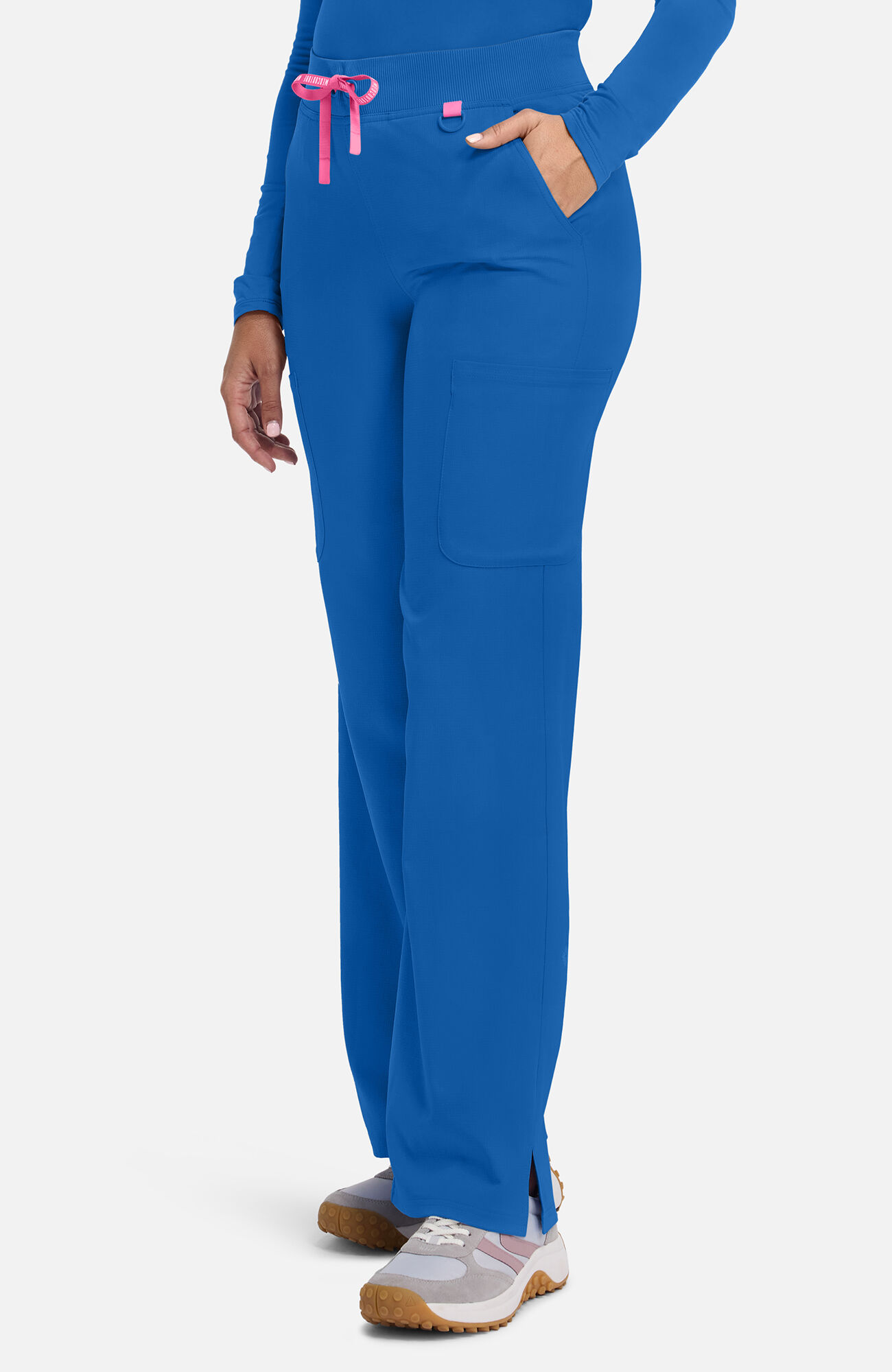 Women's Wide Leg Pull On Scrub Pant, , large