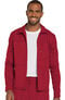 Clearance Men's Zip Front Warm-Up Solid Scrub Jacket, , large