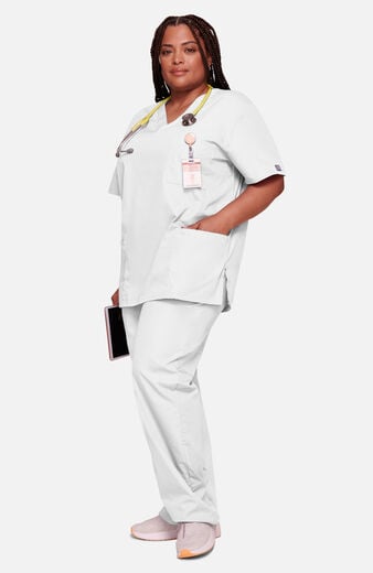 Unisex Scrub Set: V-Neck 3-Pocket Top & Drawstring 2-Pocket Cargo Pant Unisex Scrub Set: V-Neck 3-Pocket Top & Drawstring 2-Pocket Cargo Pant