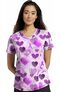 Clearance Women's Power Of Love Print Scrub Top, , large
