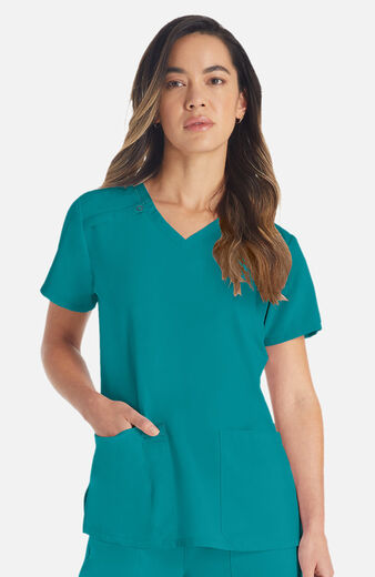 Women's 2-Pocket Utility V-Neck Scrub Top Women's 2-Pocket Utility V-Neck Scrub Top