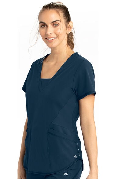 Clearance Women's Spark Solid Scrub Top, , large