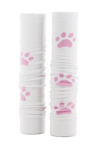 Women's White with Pink Paw