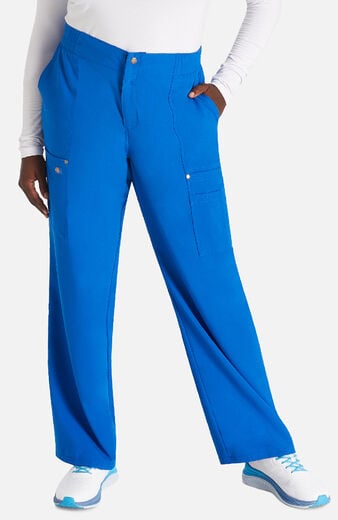 Women's Zip Fly Wide Leg Cargo Scrub Pant Women's Zip Fly Wide Leg Cargo Scrub Pant