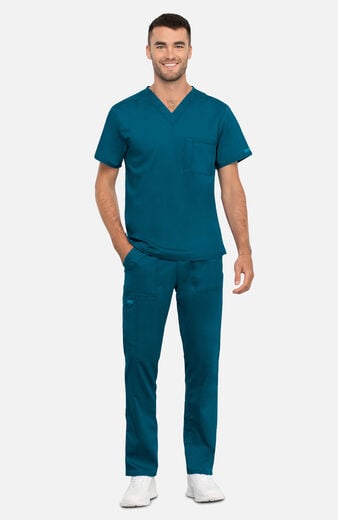 Unisex Scrub Set: V-Neck Top & Drawstring Cargo Pant Unisex Scrub Set: V-Neck Top & Drawstring Cargo Pant