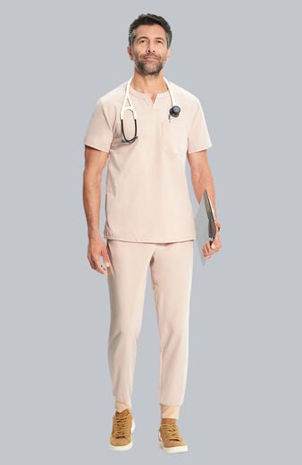 Men's Scrub Set: Cirrus Split Neck Top & Drift Jogger Pant Men's Scrub Set: Cirrus Split Neck Top & Drift Jogger Pant