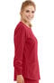 Women's Stability Snap Front Warm Up Solid Scrub Jacket, , large